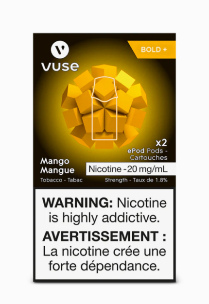 vuse mango x 2 pods 1900 puffs