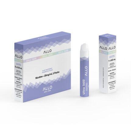 Allo ultra 1600 puffs blue raspberry disposable vape