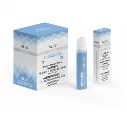 Allo ultra 1600 puffs disposable vape blue raspberry lemon