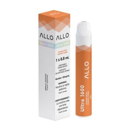 Allo ultra 1600 puffs disposable vape orange apple