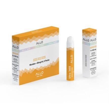 Allo ultra 1600 puffs mango peach orange