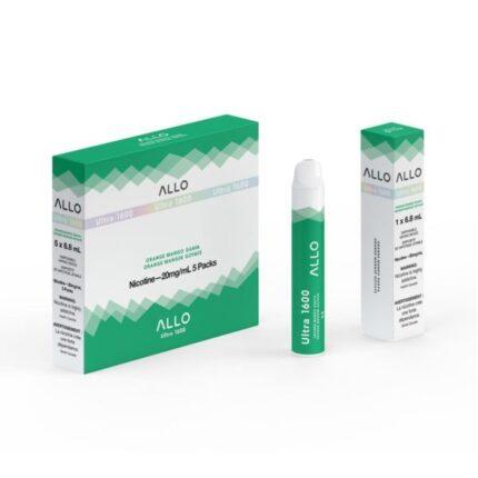 Allo ultra 1600 puffs orange mango guava disposable vape