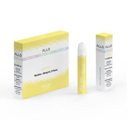 Allo ultra 1600 puffs pineapple ice disposable vape