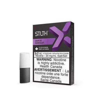 Stlth pods Bold 3x2 mL grape ice Nic 20mg per mL