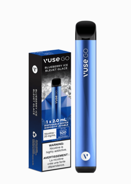 vuse disposable blueberry ice 1x2.0 up to 500 puffs