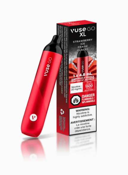 vuse go disposable strawberry ice 1500 puffs