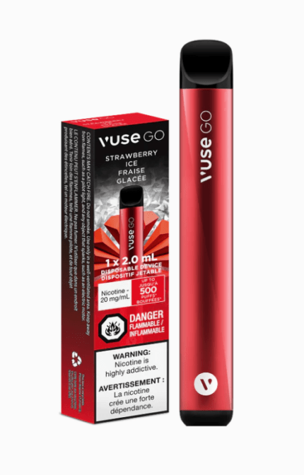 vuse go disposable strawberry ice 500 puffs