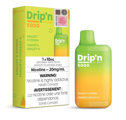 dripn snazzy S storm 5000 puffs 10mL 20g nic