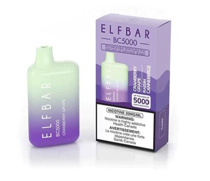 elfbar cranberry grape 5000puffs