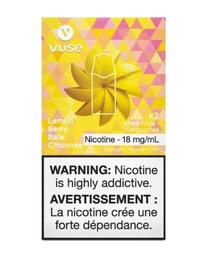 vuse lemon berry nic 18mg 1.6 percent