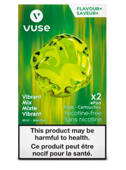 vuse vibrant mix nicotine free x2 pods