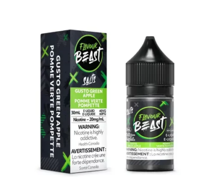 beast 30mL gusto green apple vape juice