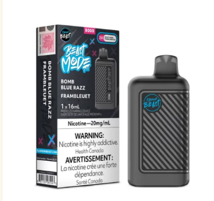 beast 8000 puffs bomb blue razz 16mL