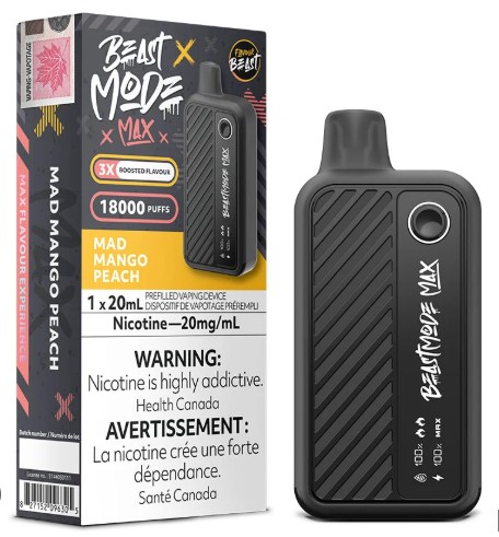Beast-mode-max2-mad-mango-peach-18k-disposable