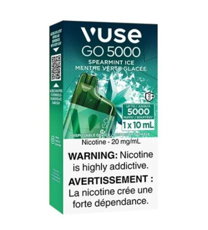 Vuse go 5000 puffs spearmint ice disposable vape 1