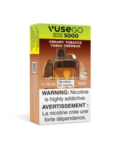 Vuse go creamy tobacco disposable vape 5000 puffs