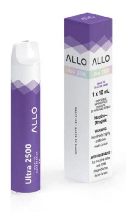 Allo ultra 2500 grape ice disposable