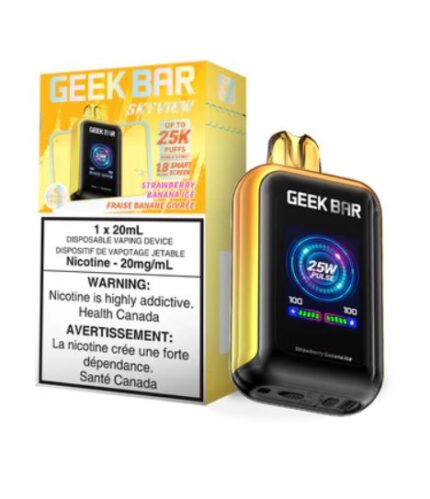 Geek bar 25k strawberry banana ice