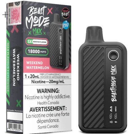 beast mode max 18k weekend watermelon disposable vape