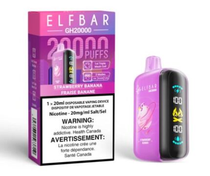 Elfar bar 20K strawberry banana disposable