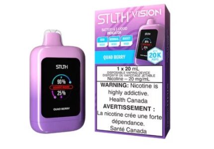 stlth vision 20k disposable vape quad berry