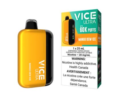 60k vice ultra mango dew ice disposable vape