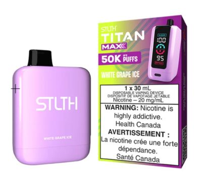 a box of stlth titan max 50k disposable vape