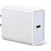 USB-C Power Adapter, 18W PD Wall Charger 3A Fast Charging Block Rapid Cube Quick Outlet Compatible with iPhone 11 Pro Xs Max XR iPad Pro Pixel Samsung Galaxy S10 S9 S8 Note 9 8
