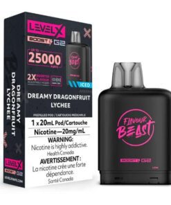 level x boost G2 iced prefilled pods dreamy dragon fruit lychee