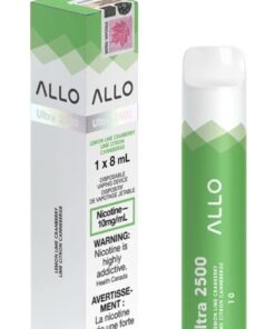 allo ulatra 2500 lemon lime cranberry 1x8mL disposible vape
