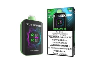 Stlth 80k Geek bar green apple ice