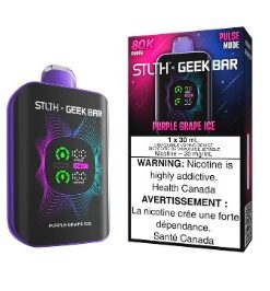Stlth geek bar purple grape ice 80k disposable