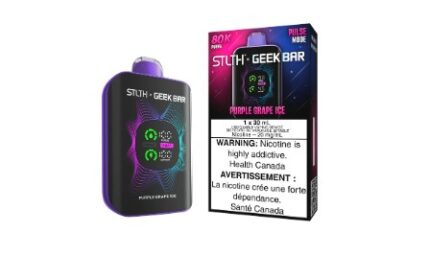 Stlth geek bar purple grape ice 80k disposable