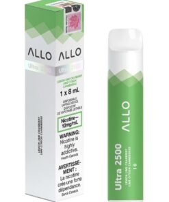 Allo ultra 2500 lemon lime cranberry lime citron canneberge  1x8mL