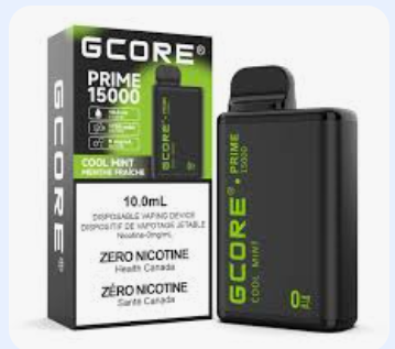 Gcore cool mint Nicotine free 15000 disposable vape