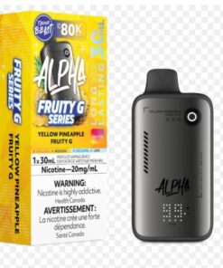 Flavor beast Alpha 80k fruity G yellow pine apple iced disposable